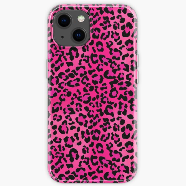 Hot Pink Leopard Animal Print iPhone Soft Case