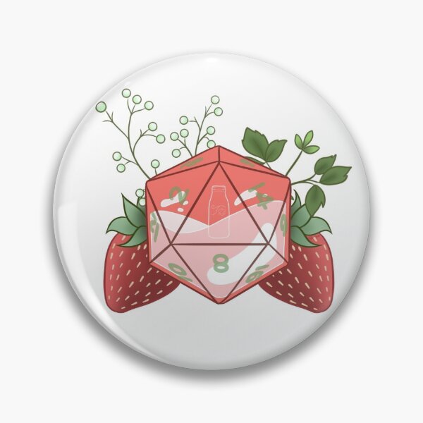 Item preview, Strawberry Milk D20 designed and sold by LittlePoofs.