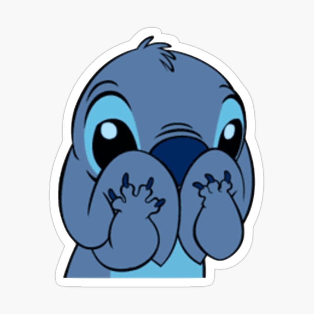 Stitch Hiding Sticker for Sale by tessieg01