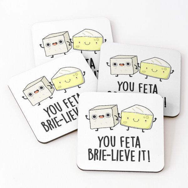 Item preview, You Feta Brie-lieve It Funny Cheese Puns  designed and sold by punnybone.