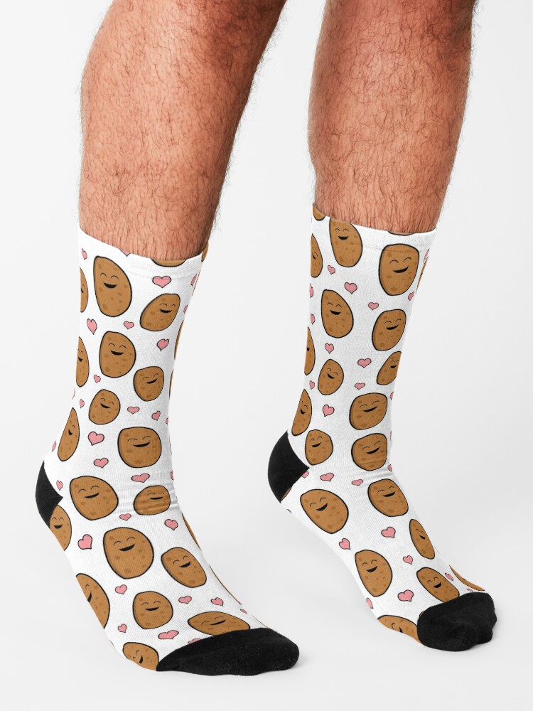 Disover Potatoes And Hearts - Funny Potato Gift Socks
