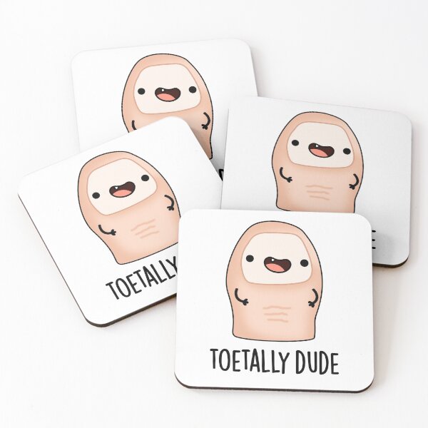Item preview, Toetally Dude Funny Big Toe Puns  designed and sold by punnybone.