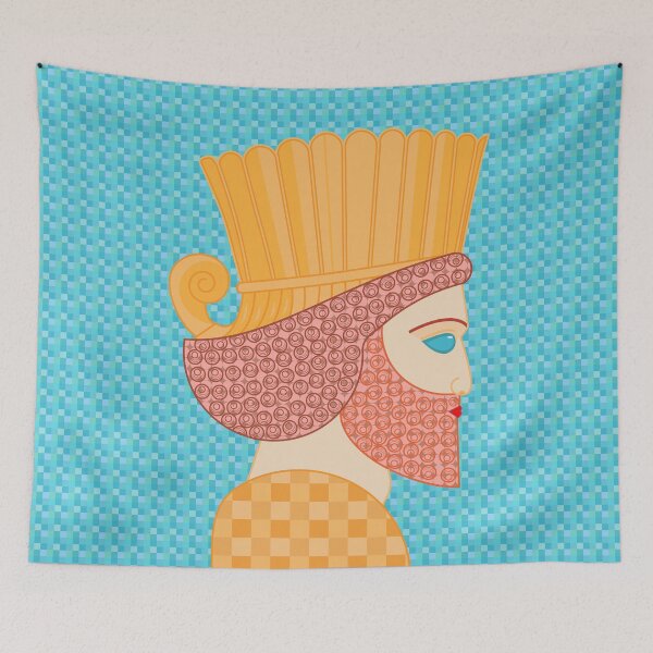 Item preview, Ancient Persian Warrior Pop Art designed and sold by Anna Lemos.