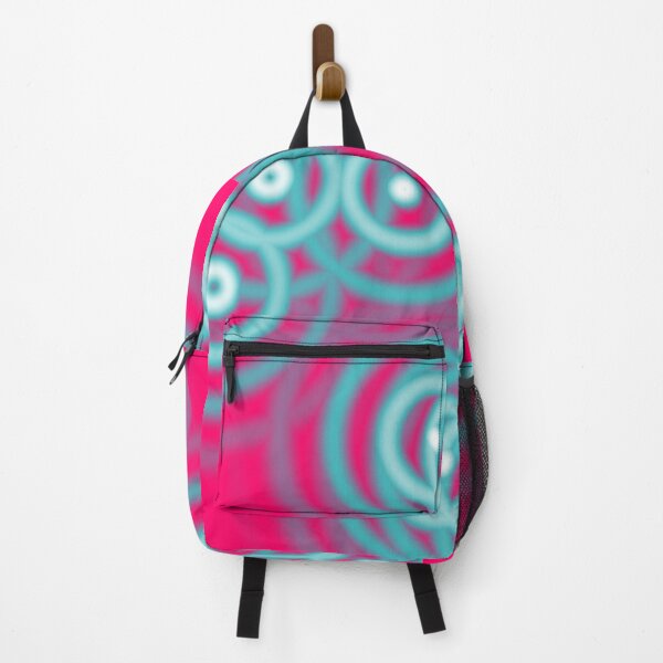 Item preview, 1980s modern abstract girly pattern hot pink Fuschia designed and sold by LEILA ART SPACE.