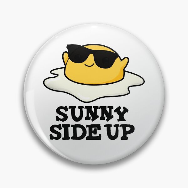 Item preview, Sunny Side Up Funny Fried Egg Puns  designed and sold by punnybone.