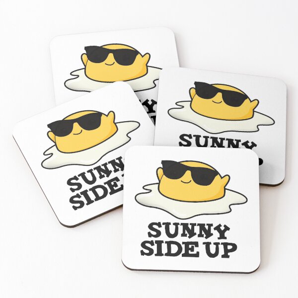 Item preview, Sunny Side Up Funny Fried Egg Puns  designed and sold by punnybone.
