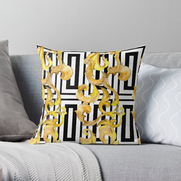 Conception baroque aquarelle audacieuse Coussin