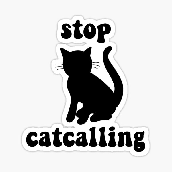 Stop Catcalling Stickers | Redbubble