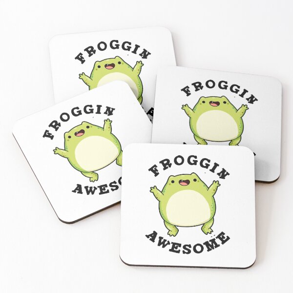 Item preview, Froggin Awesome Funny Frog Puns  designed and sold by punnybone.