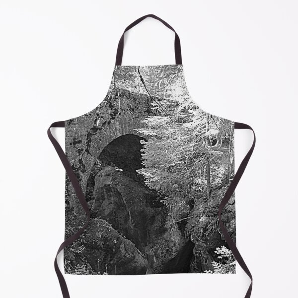Item preview, Picturesque Stone Bridge over Rocks Forest Creek, Alps designed and sold by Anna Lemos.