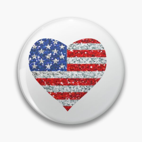 Item preview, 4th of July heart shaped sticker designed and sold by Savannahb2020.