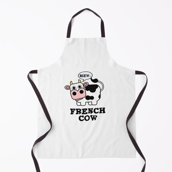 Item preview, French Cow Cute Animal Pun designed and sold by punnybone.