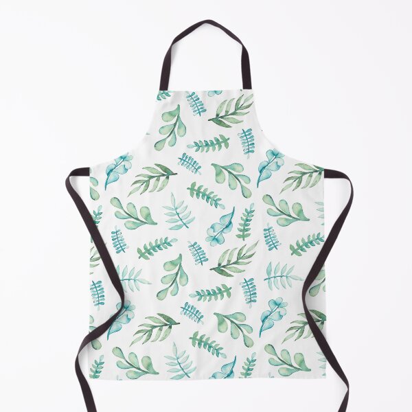 Item preview, Green peonie leaves pattern designed and sold by masterbones.