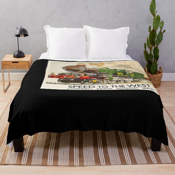 Item preview, Speed to the West vintage travel poster designed and sold by stickart-marek.