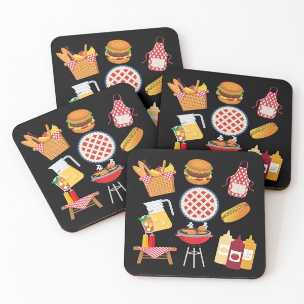 Item preview, 1980s fun food cartoon summer staycation picnic barbecue party bbq designed and sold by IamTrending.