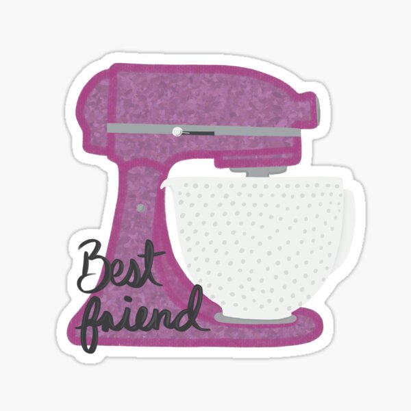 Pink Kitchen Aid Mixer Drawing Sticker for Sale by gschudesigns15