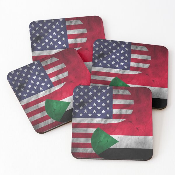 Item preview, USA and Sudan Dual Flag Yin Yang Combination designed and sold by ockshirts.