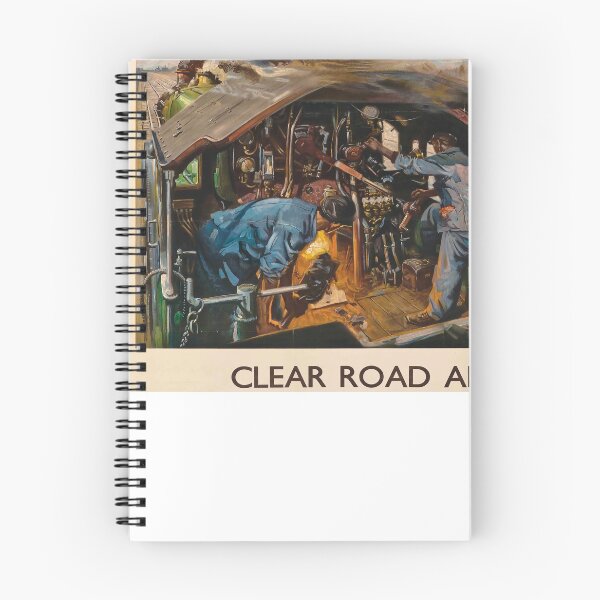 Item preview, Clear Road Ahead vintage travel poster designed and sold by stickart-marek.