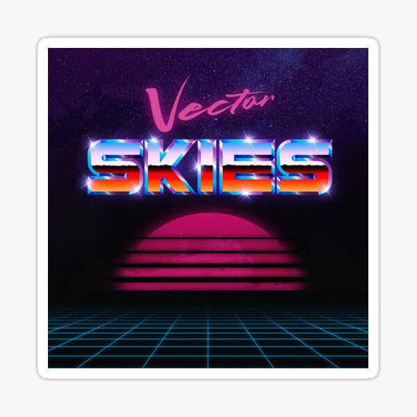 Vector Skies Sun Logo Sticker