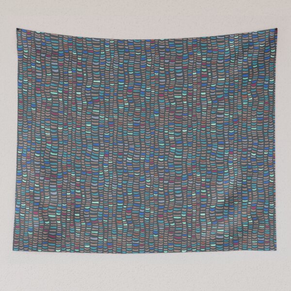 Item preview, Tribal Blue Vibe - Retro Ocean Blue Color Palette designed and sold by Sketchbook Designs.