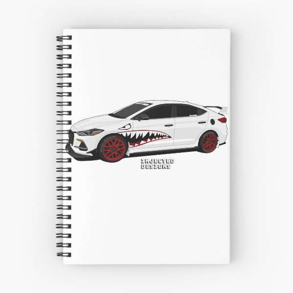 Item preview, White Hyundai Elantra With Shark Mouth designed and sold by InjectedDesigns.