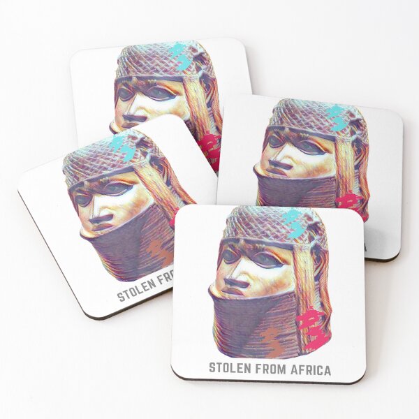 Item preview, Benin Nigeria Art, Oba of Benin, African King, Stolen From Africa designed and sold by mustardblack.