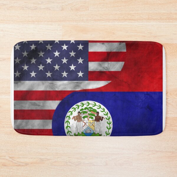 Item preview, USA and Belize Dual Flag Yin Yang Combination designed and sold by ockshirts.