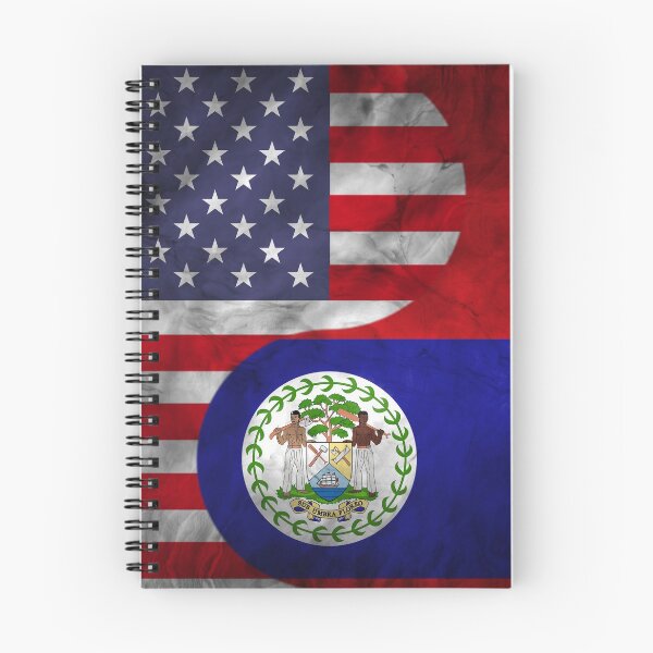 Item preview, USA and Belize Dual Flag Yin Yang Combination designed and sold by ockshirts.