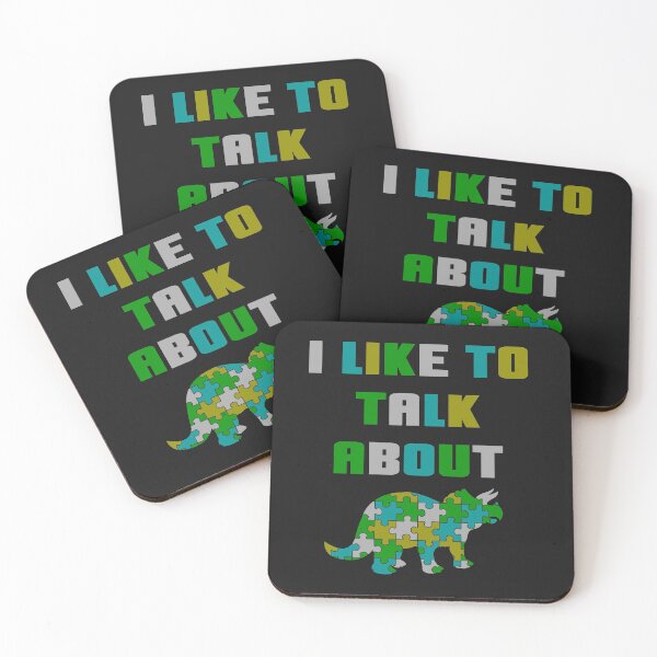 Item preview, I Like to Talk about Dinosaurs (Autism Awareness) Camouflage designed and sold by AnJAutismWorld.