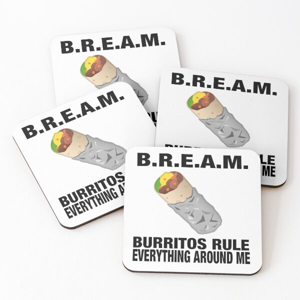 Item preview, B.R.E.A.M. Burritos Rule Everything Around Me Hilarious Design designed and sold by MusicAndPower.