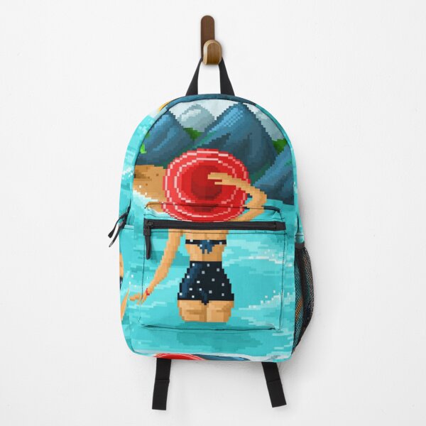 Item preview, Pixelated Woman Enjoying the Beach designed and sold by HopeDetour.