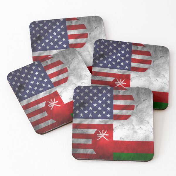 Item preview, USA and Oman Dual Flag Yin Yang Combination designed and sold by ockshirts.