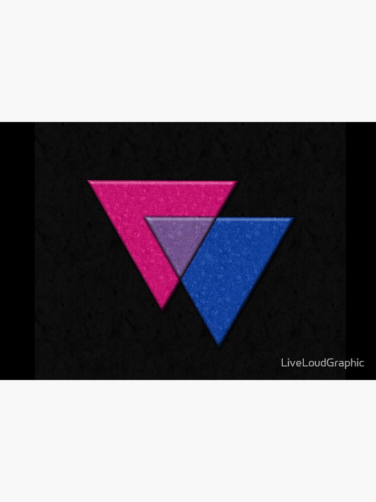 Bisexual Pride Triangles by LiveLoudGraphic