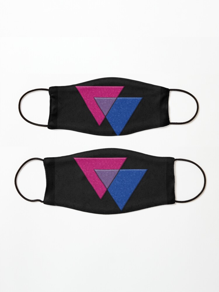 Alternate view of Bisexual Pride Triangles Mask