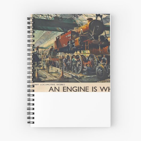Item preview, An Engine is wheeled vintage travel poster designed and sold by stickart-marek.
