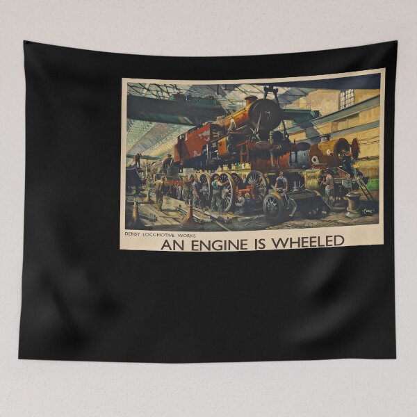 Artikelvorschau, An Engine is wheeled vintage travel poster entworfen und verkauft von stickart-marek.