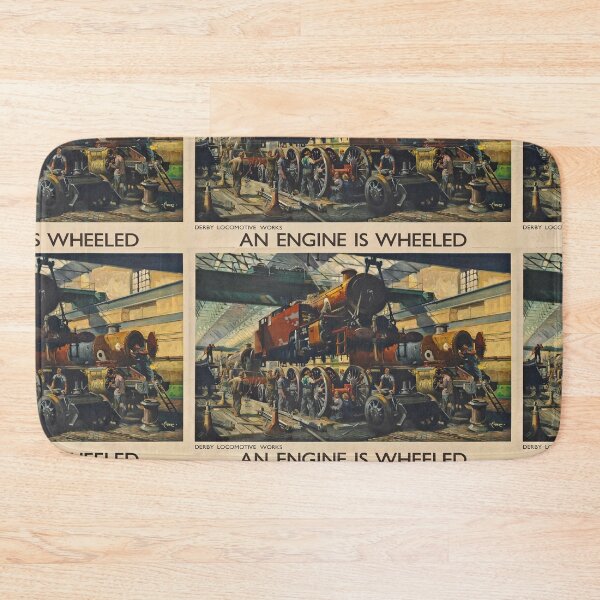 Artikelvorschau, An Engine is wheeled vintage travel poster entworfen und verkauft von stickart-marek.