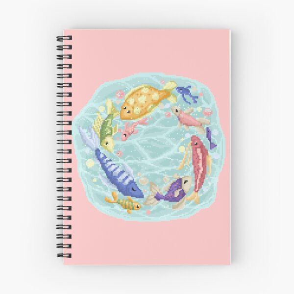 Item preview, Pixelated Fishes Playing,Running on Circle designed and sold by HopeDetour.