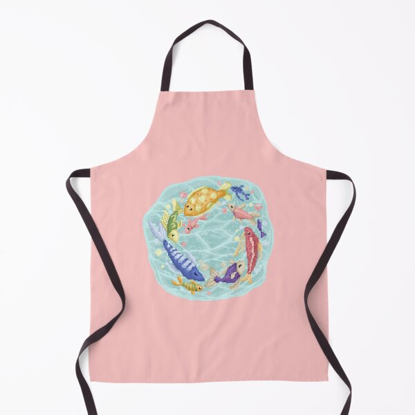 Item preview, Pixelated Fishes Playing,Running on Circle designed and sold by HopeDetour.