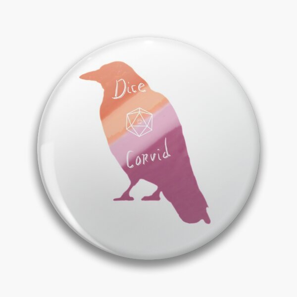 Item preview, Lesbian Pride Dice Corvid designed and sold by CatiedidGallery.