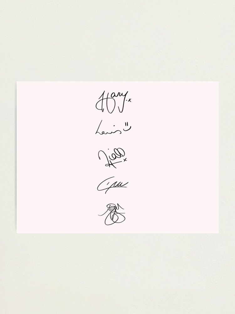 One Direction Signatures 