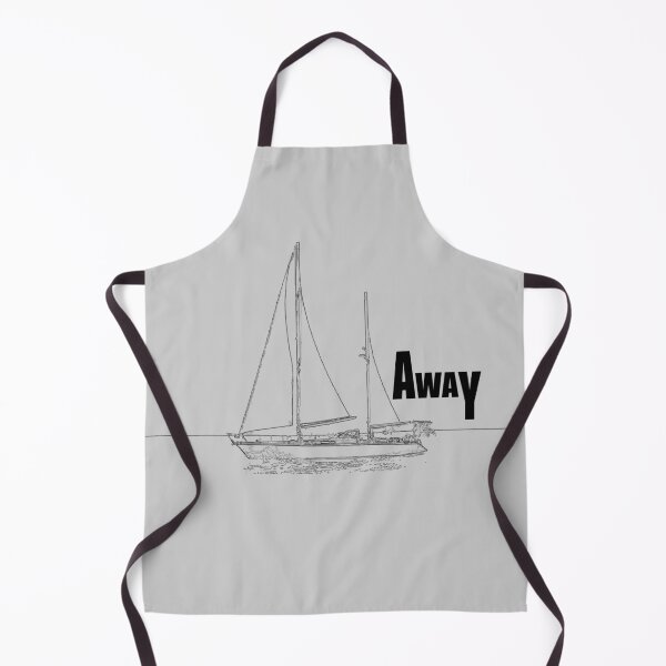 Item preview, Sail Away (Black on White) designed and sold by greenflashwear.