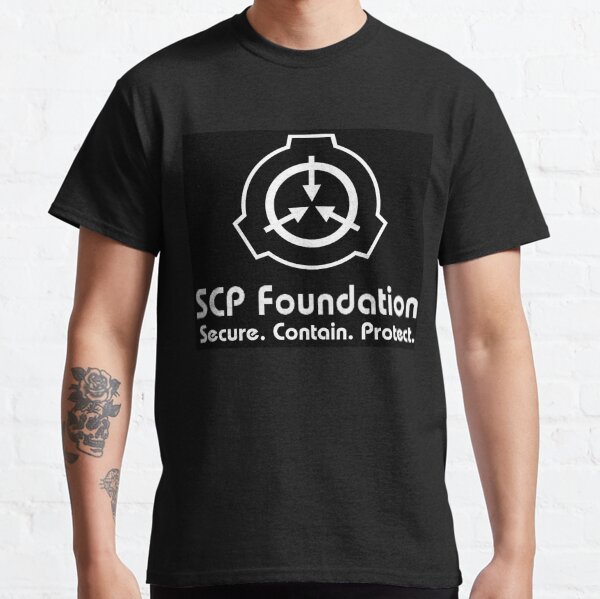 Item preview, SCP Secure. Contain. Protect (Black) designed and sold by Omnavis.
