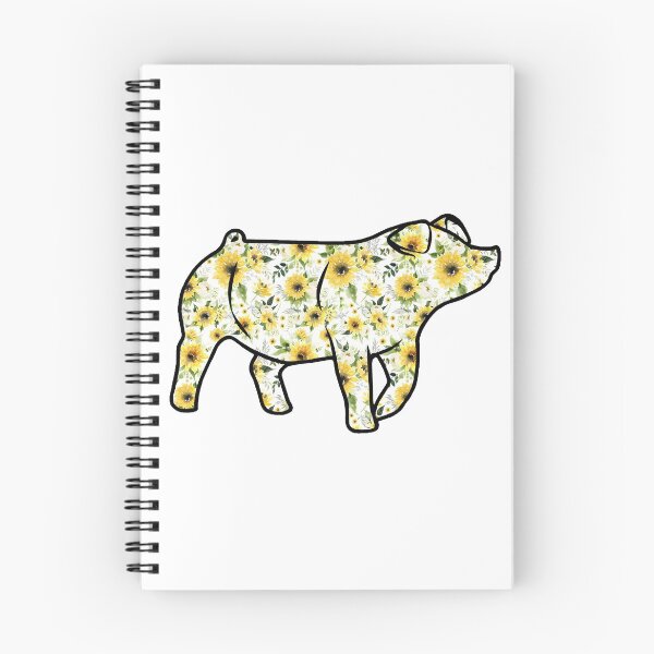 Item preview, Watercolor Sunflower Pig Silhouette 1 - NOT FOR RESALE WITHOUT PERMISSION designed and sold by l-oh.
