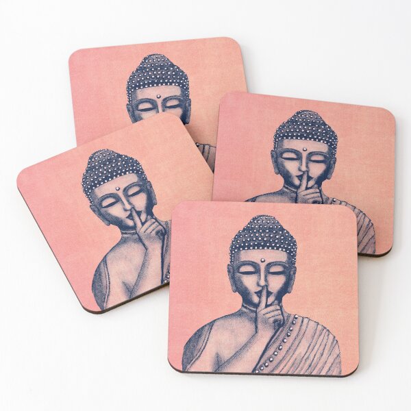 Item preview, Buddha Shh... Do not disturb in Coral designed and sold by rainbowflowers.