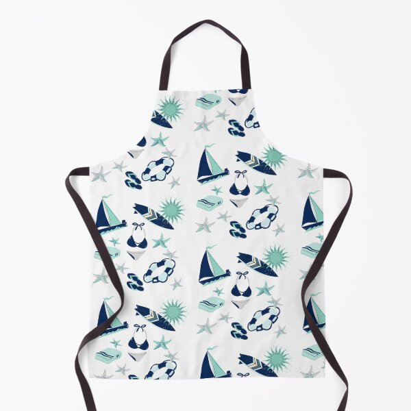 Item preview, Preppy Teal Aqua dark blue summer surfer beach life nautical designed and sold by IamTrending.