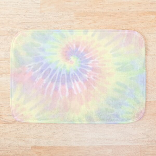 Pastel tie-dye Bath Mat