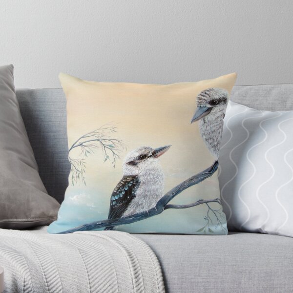 Kookaburra Charm Throw Pillow