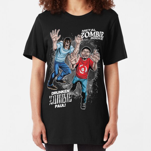 Metal ZOMBIE Jesus Slim Fit T-Shirt