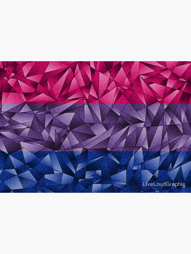 Abstract Bisexual Flag by LiveLoudGraphic